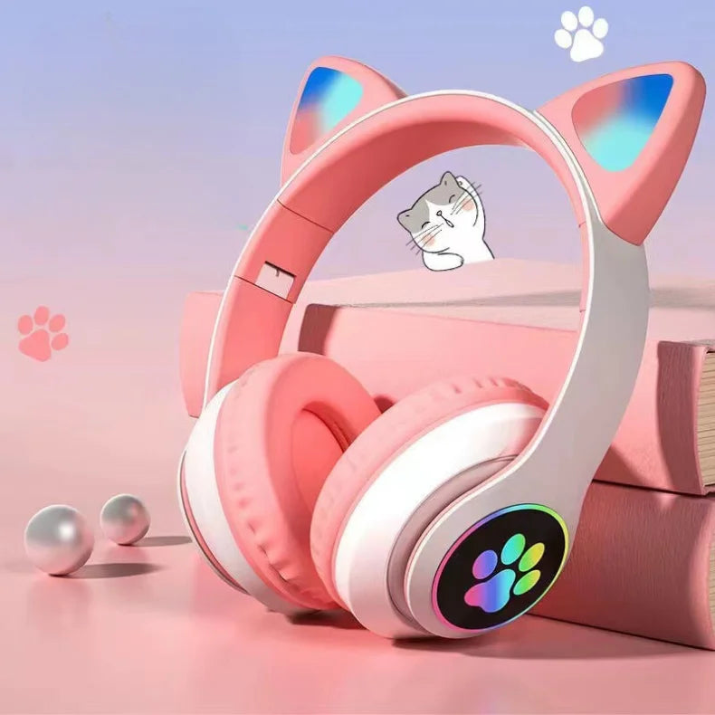 Bluetooth Headset Kitten with LED Ears